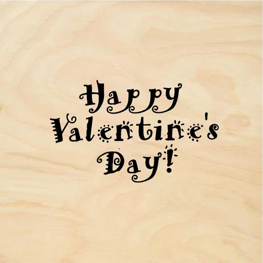 StampaFe HAPPY Valentine's Day! - Rubber Stamp 2.25 x 1