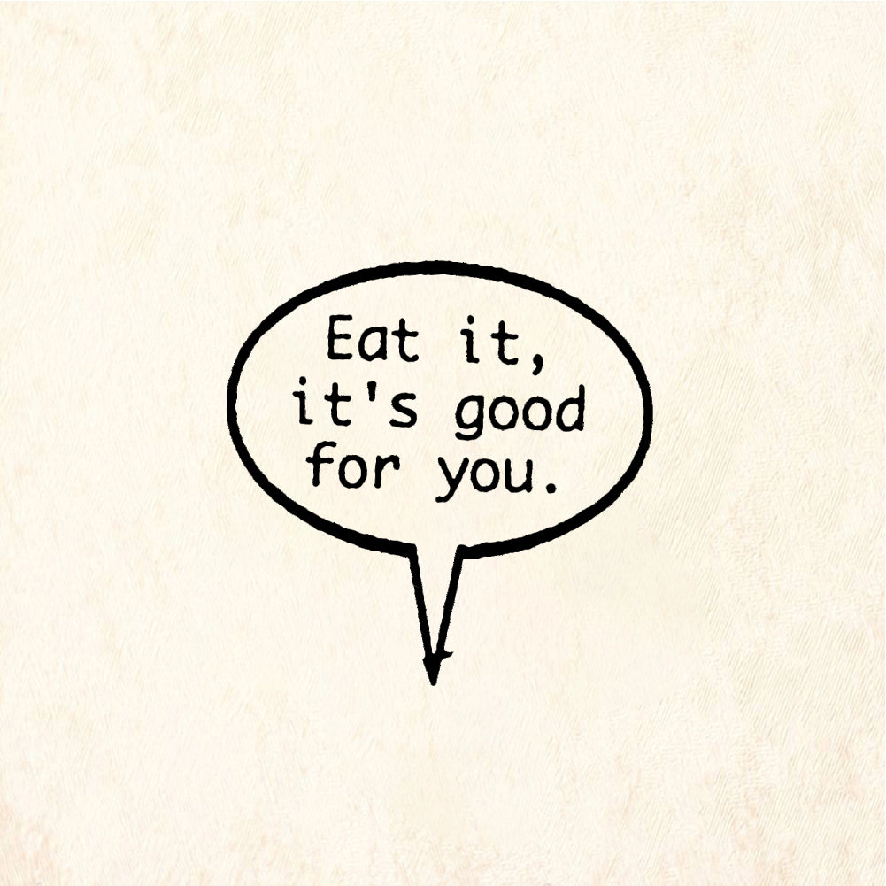StampaFe Eat it, it's good for you Speech Bubble - Rubber Stamp 1 x 0.5