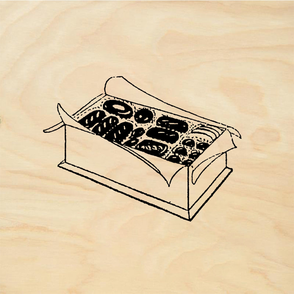 StampaFe Box of chocolates - Rubber Stamp 1.75 x 1