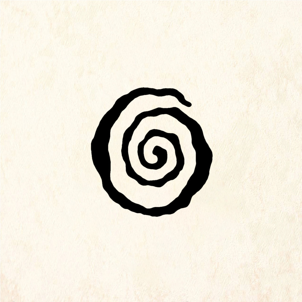 StampaFe Tiny Bumpy Spiral Hand-Drawn Pattern Rubber Art Stamp