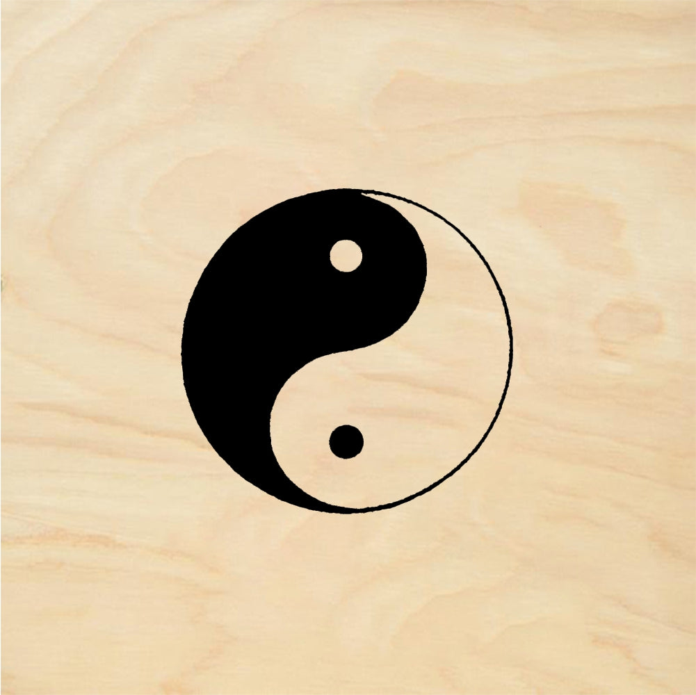 StampaFe Yin yang, small - Rubber Stamp 1 x 0.75