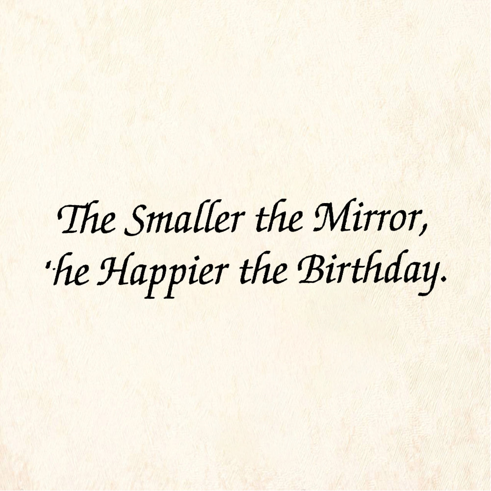 StampaFe The Smaller the Mirror - Rubber Stamp 2.75 x 0.75