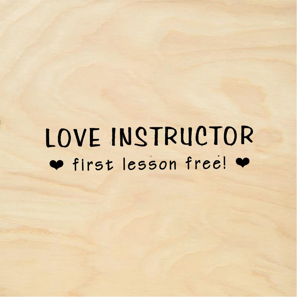 StampaFe LOVE INSTRUCTOR - Rubber Stamp 1.75 x 1
