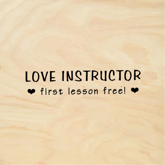 StampaFe LOVE INSTRUCTOR - Rubber Stamp 1.75 x 1