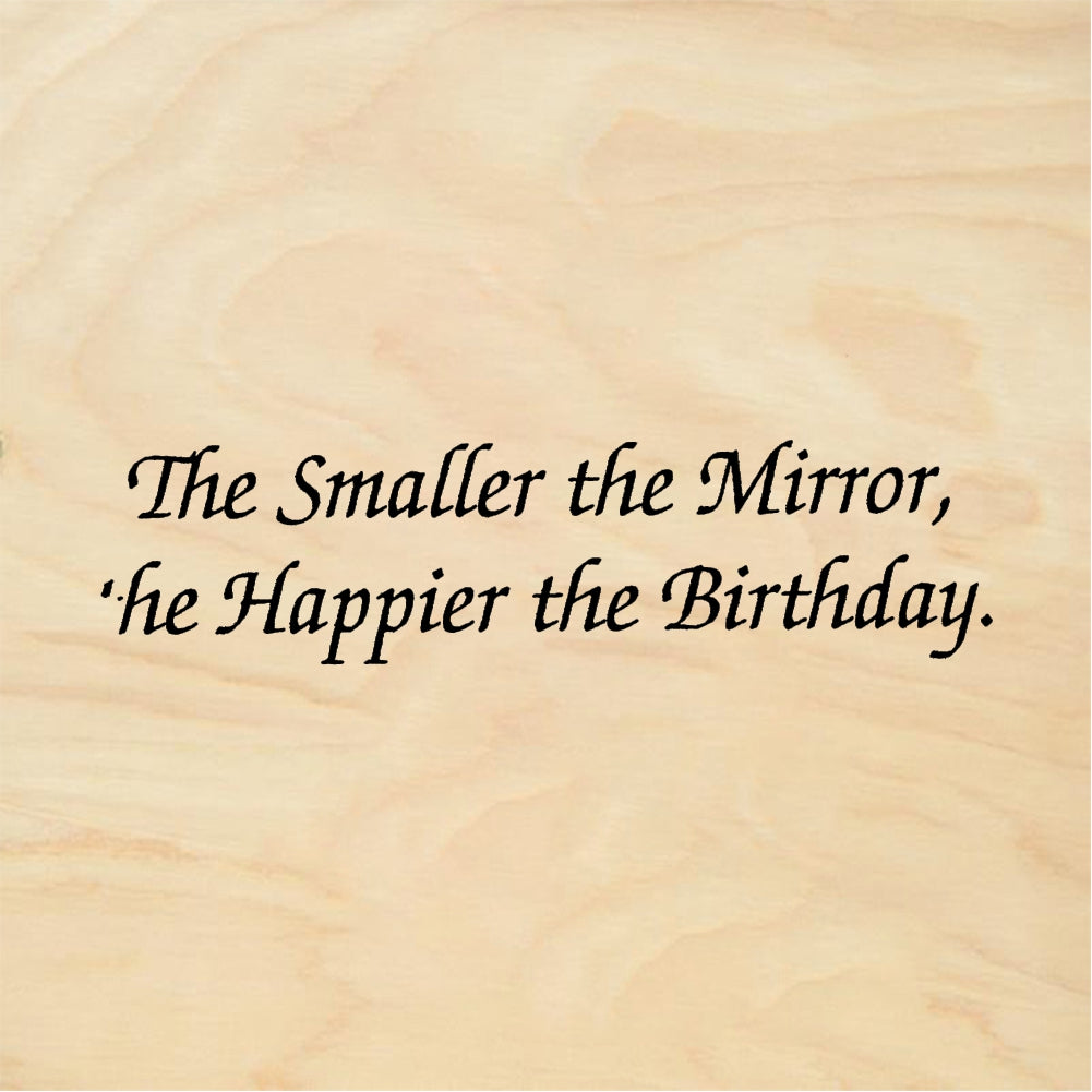 StampaFe The Smaller the Mirror - Rubber Stamp 2.75 x 0.75