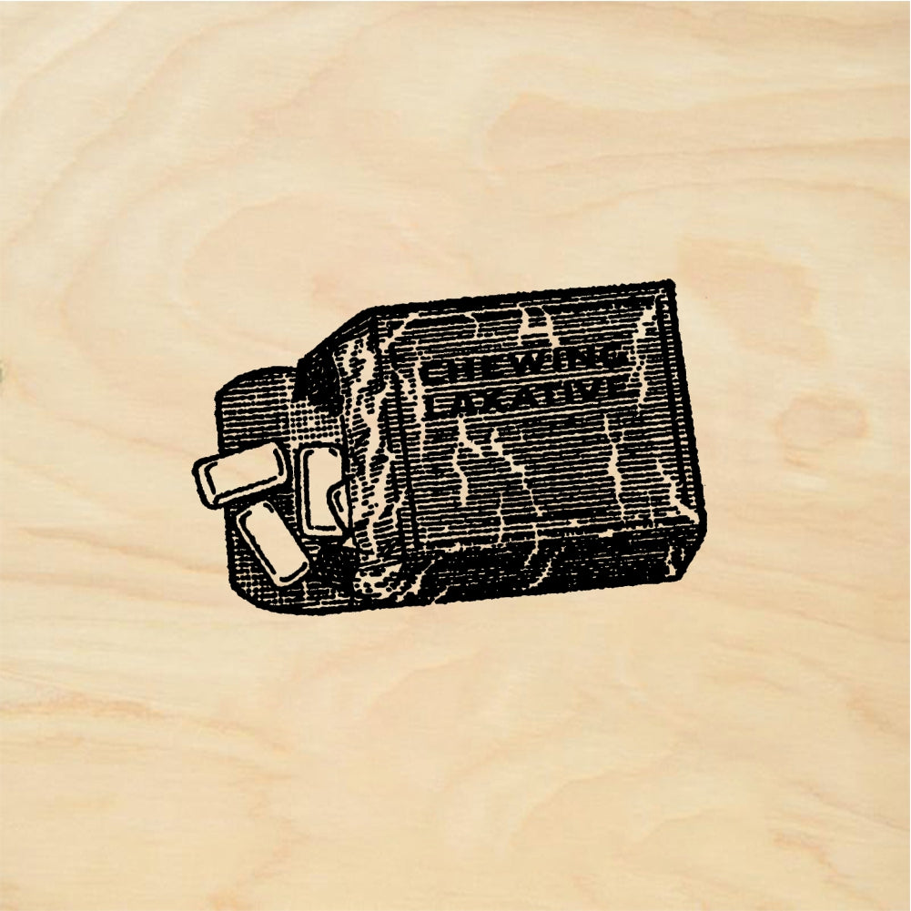 StampaFe Chewing laxative - Rubber Stamp 1.75 x 0.5