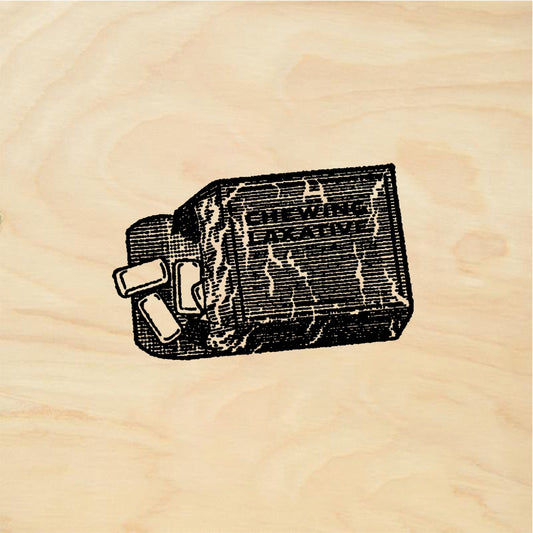 StampaFe Chewing laxative - Rubber Stamp 1.75 x 0.5