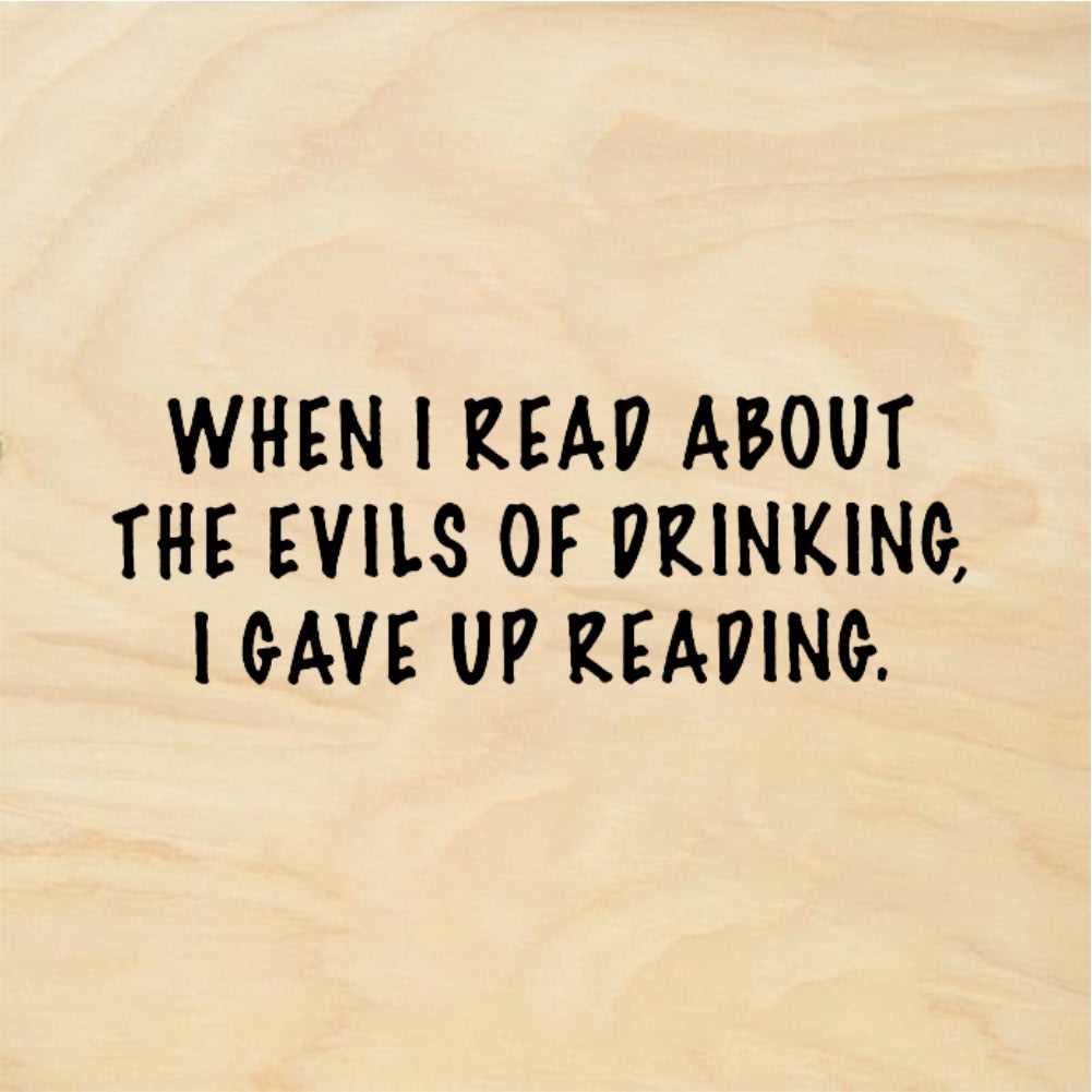 StampaFe When I Read About The Evils - Rubber Stamp 2.25 x 0.5