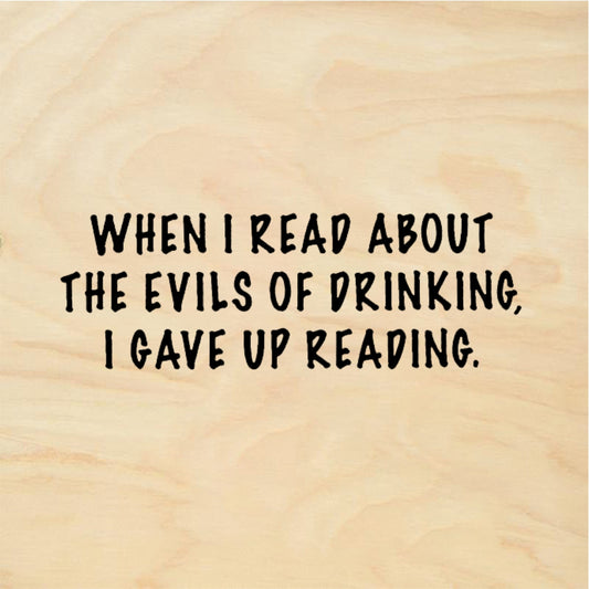 StampaFe When I Read About The Evils - Rubber Stamp 2.25 x 0.5
