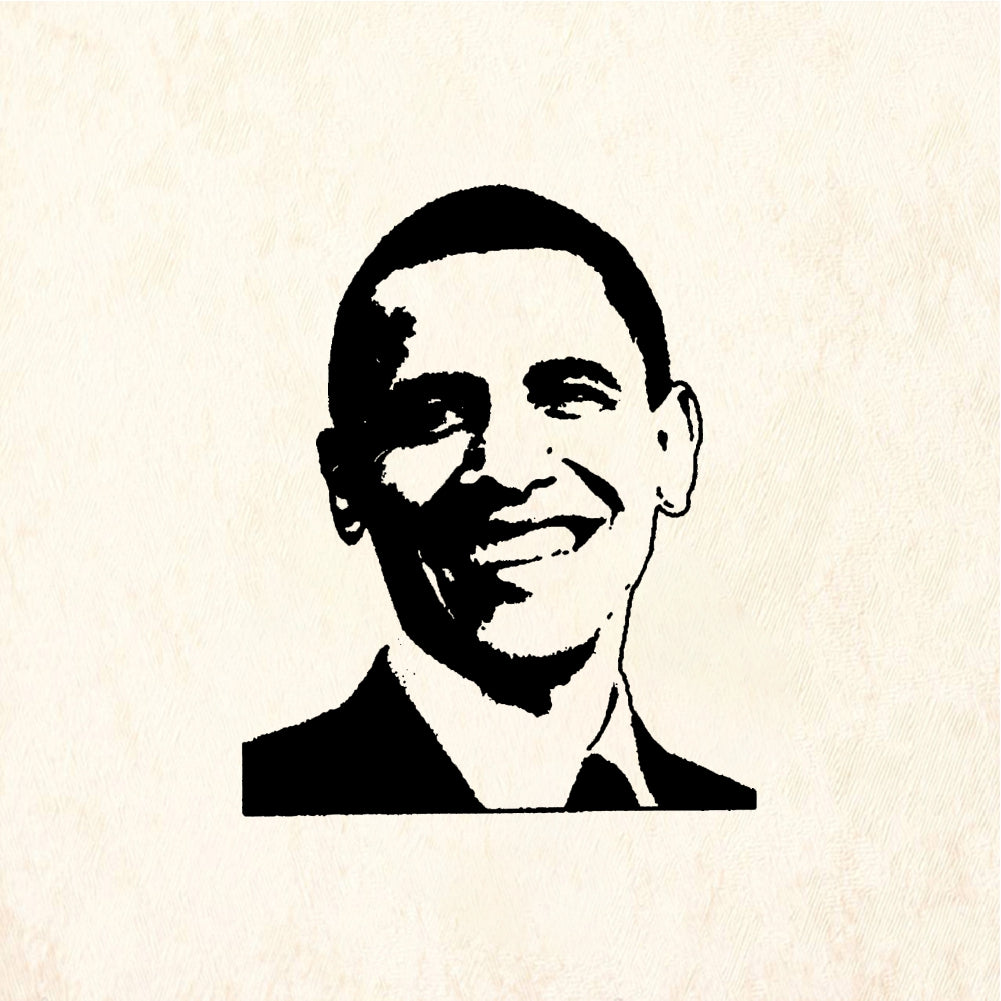 StampaFe Obama - Rubber Stamp 1 x 1.5