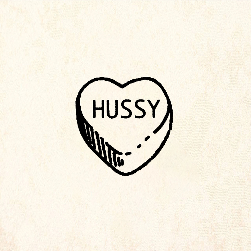 StampaFe Candy Heart: Hussy - Rubber Stamp 0.5 x 0.25