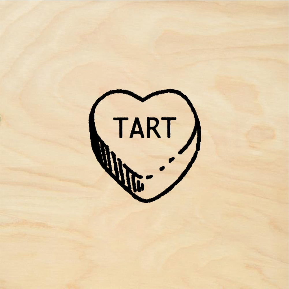StampaFe Candy Heart: Tart - Rubber Stamp 0.5 x 0.5