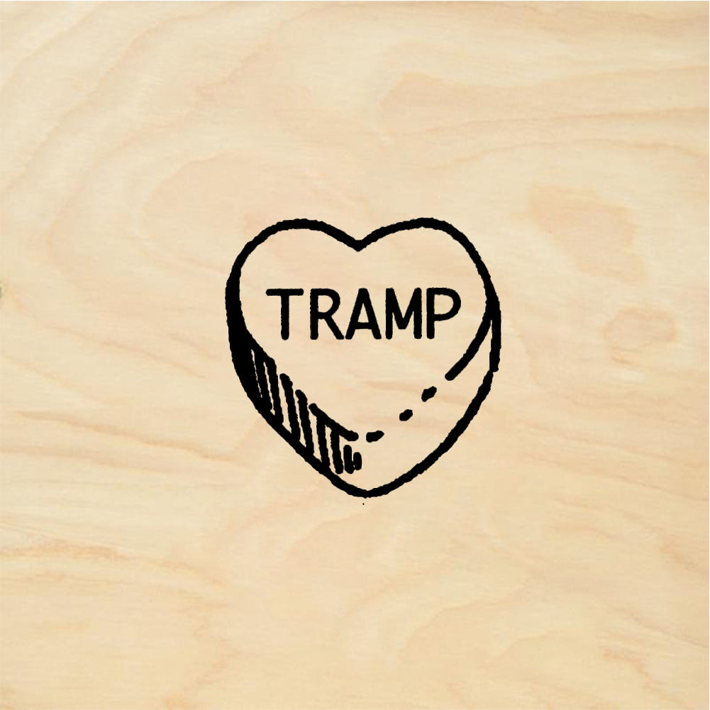 StampaFe Candy Heart: Tramp - Rubber Stamp 0.5 x 0.5