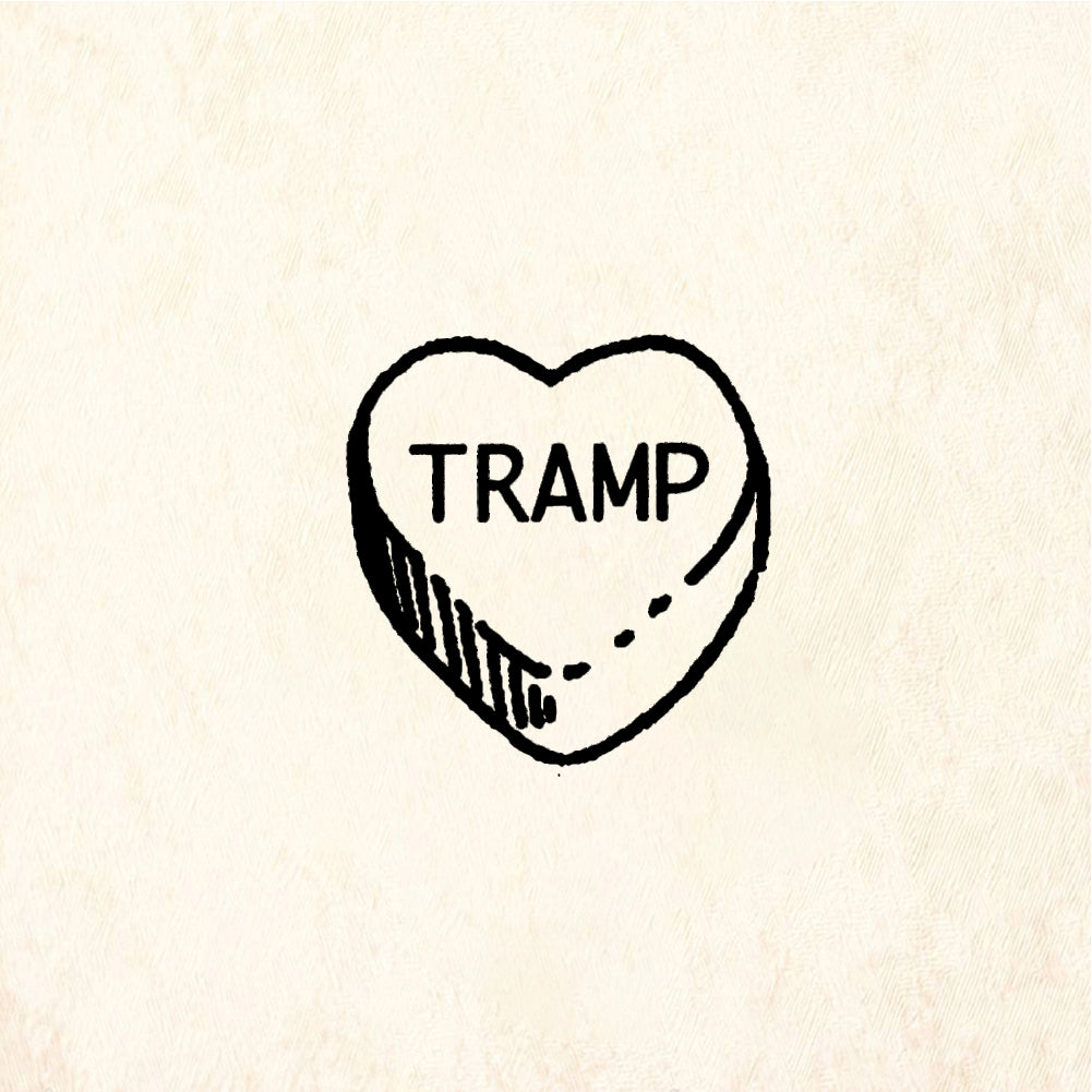 StampaFe Candy Heart: Tramp - Rubber Stamp 0.5 x 0.5