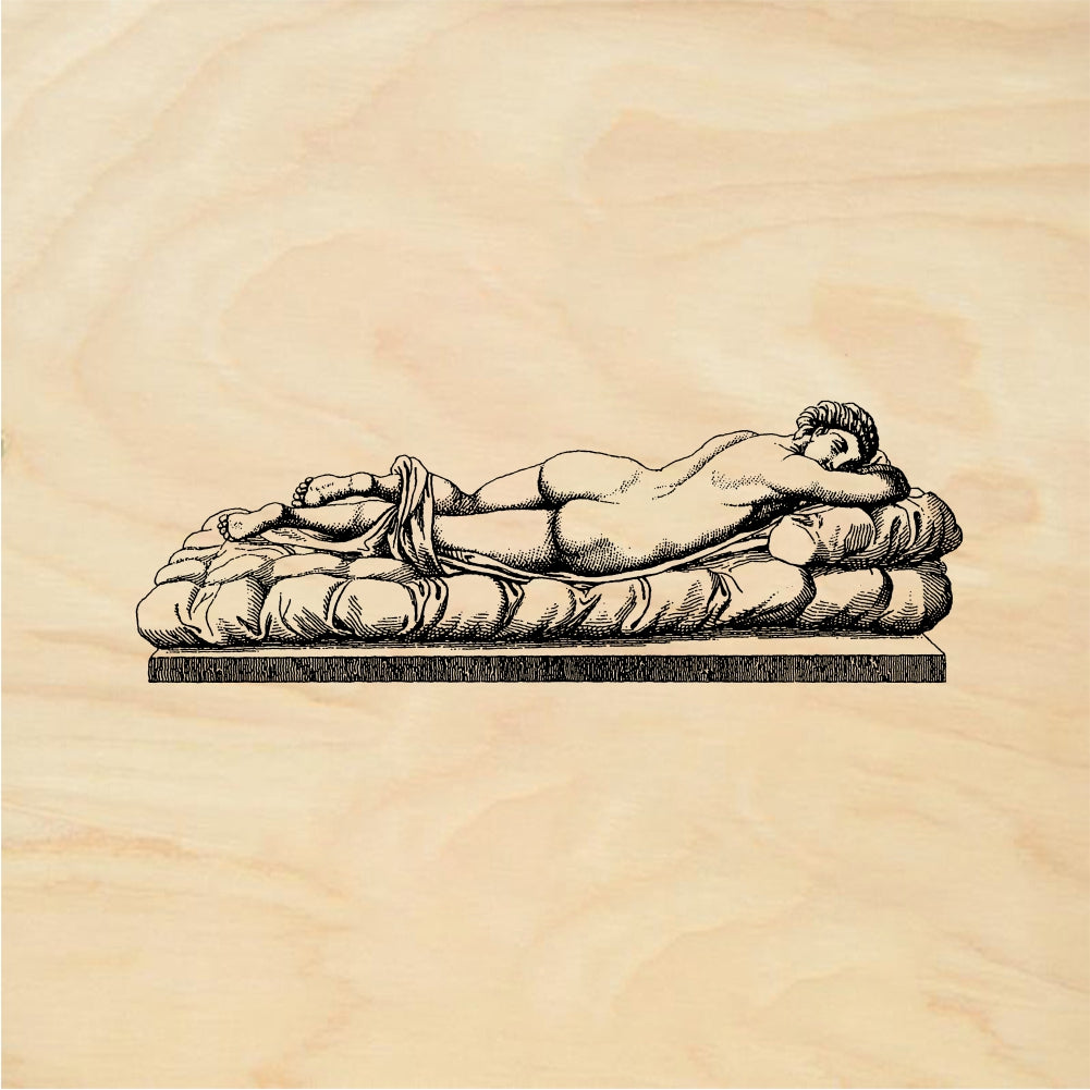 StampaFe Lounging lady - Rubber Stamp 2.75 x 0.5