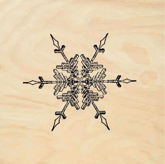 StampaFe Snowflake #7 Snowflake Seven - Rubber Stamp 1 x 1