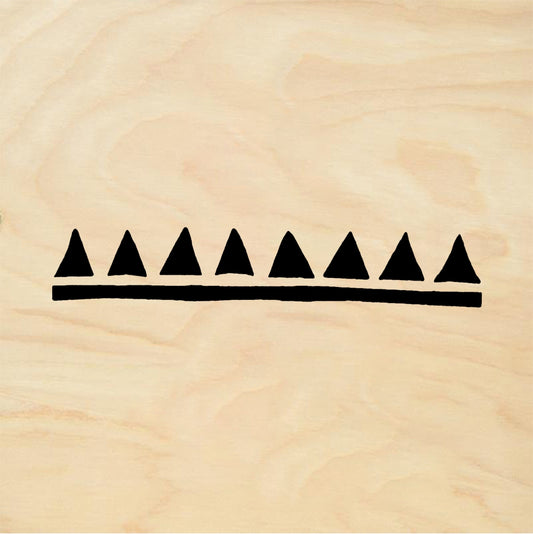 StampaFe Jagged edge Border - Rubber Stamp 1.5 x 0.5