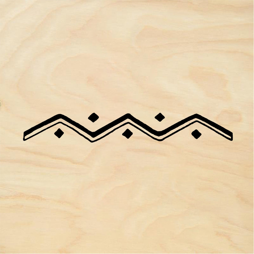 StampaFe Zigzag & dots Zigzag and Dots - Rubber Stamp 2.75 x 0.5
