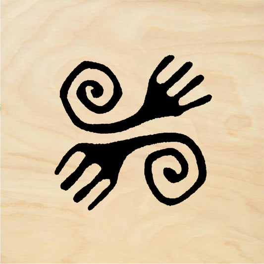 StampaFe Two hands - Rubber Stamp 0.75 x 1