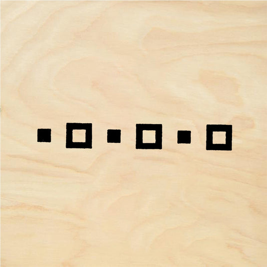 StampaFe Six squares border - Rubber Stamp 3 x 0.5