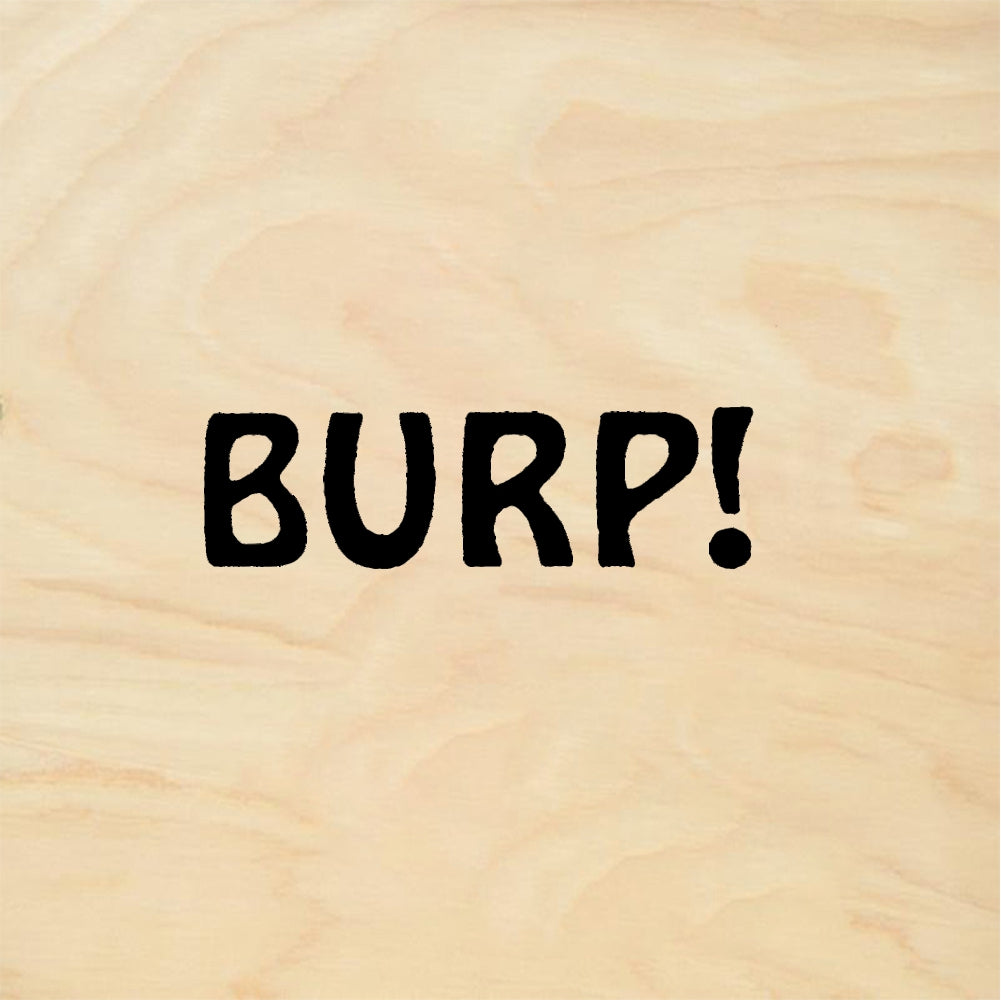 StampaFe BURP! Burp Text - Rubber Stamp 0.75 x 0.5