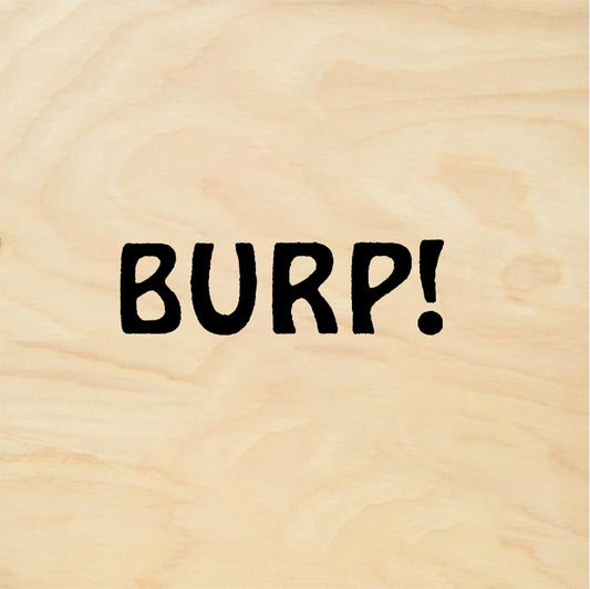 StampaFe BURP! Burp Text - Rubber Stamp 0.75 x 0.5
