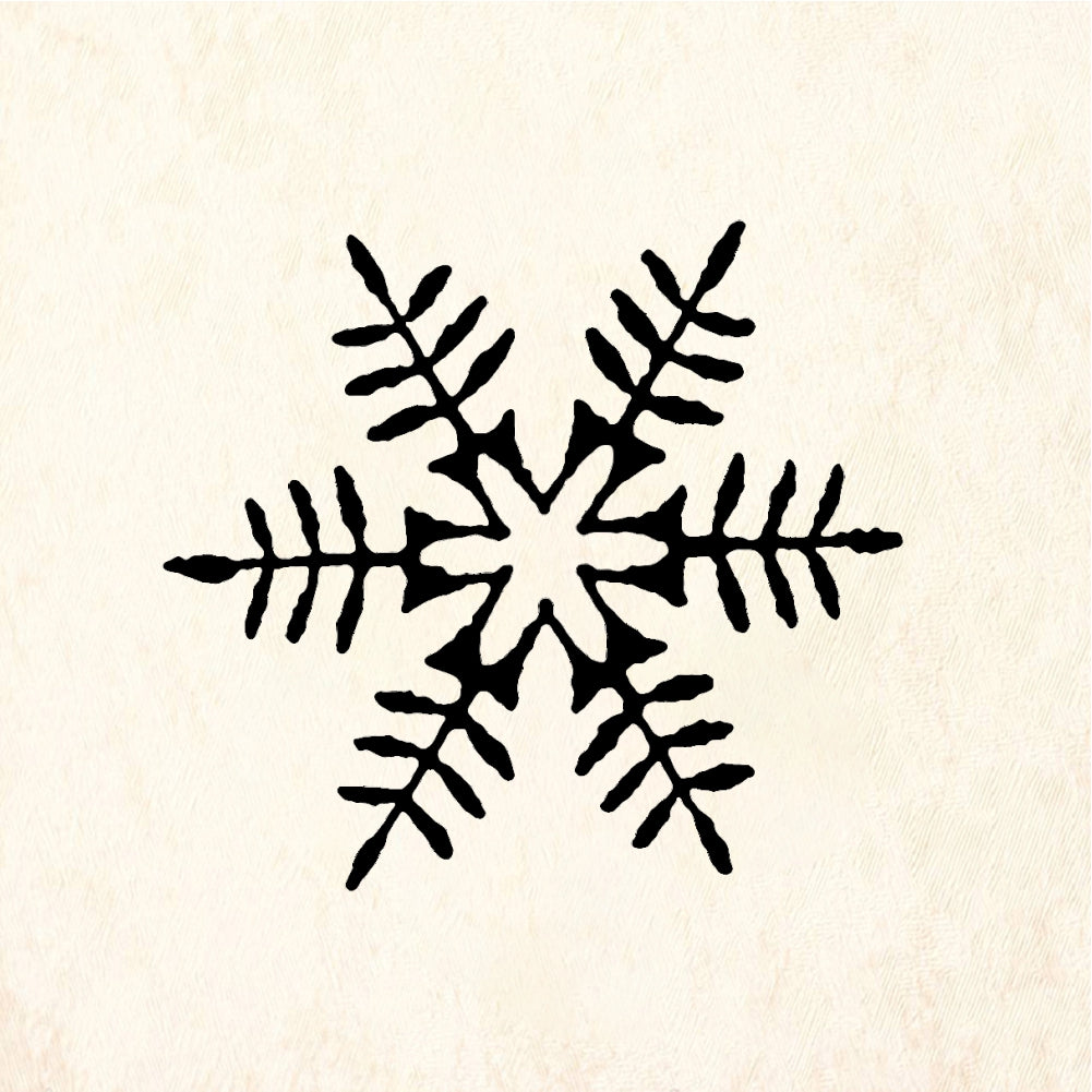 StampaFe Snowflake #2 Snowflake Two - Rubber Stamp 0.5 x 1