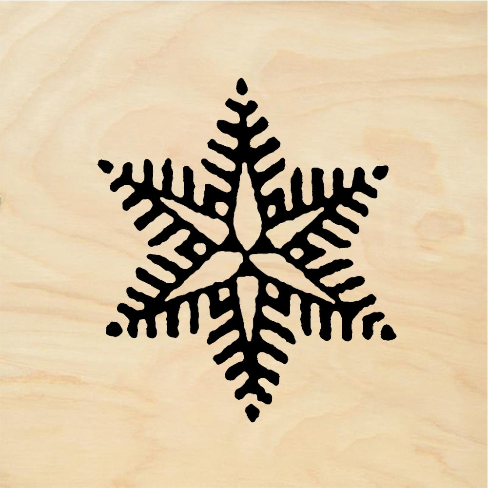 StampaFe Snowflake #4 Snowflake Four - Rubber Stamp 1.25 x 1