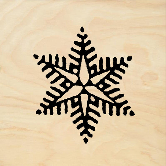 StampaFe Snowflake #4 Snowflake Four - Rubber Stamp 1.25 x 1