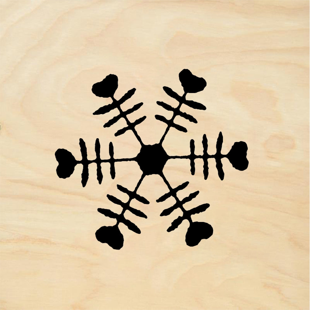 StampaFe Snowflake #5 Snowflake Five - Rubber Stamp 1 x 1.25