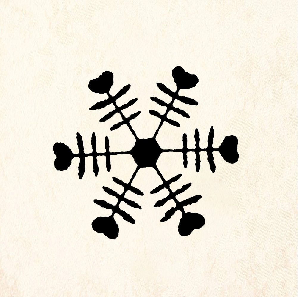 StampaFe Snowflake #5 Snowflake Five - Rubber Stamp 1 x 1.25