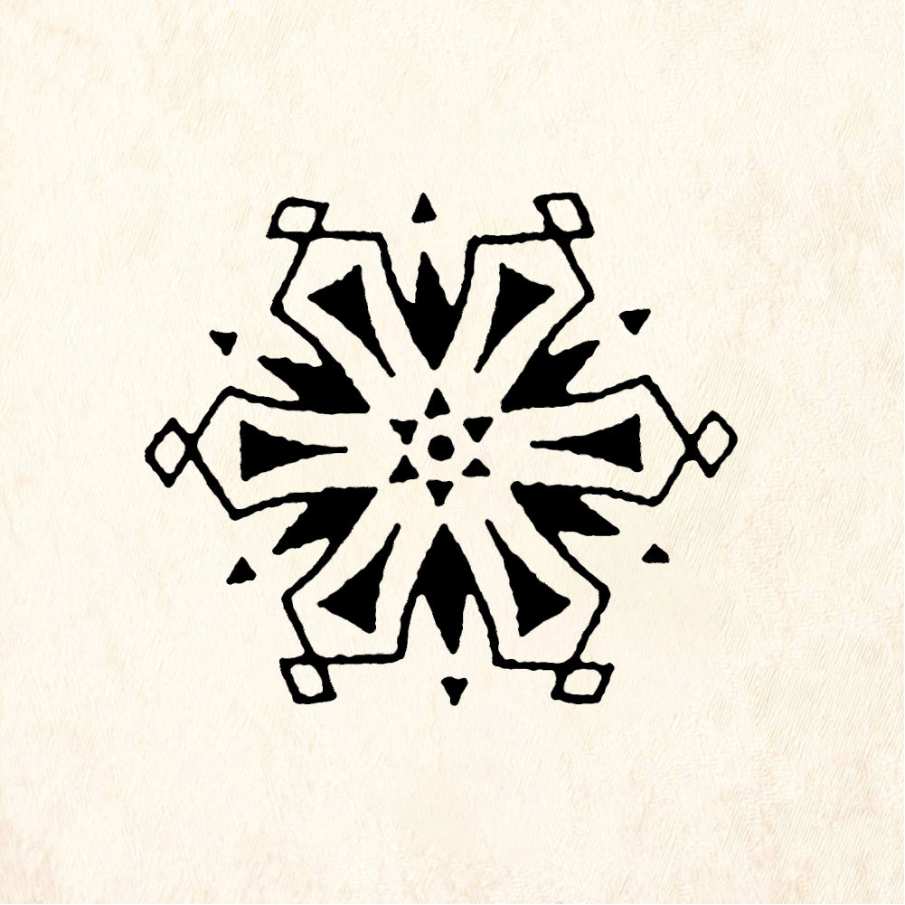 StampaFe Snowflake #6 Snowflake Six - Rubber Stamp 1 x 1.25