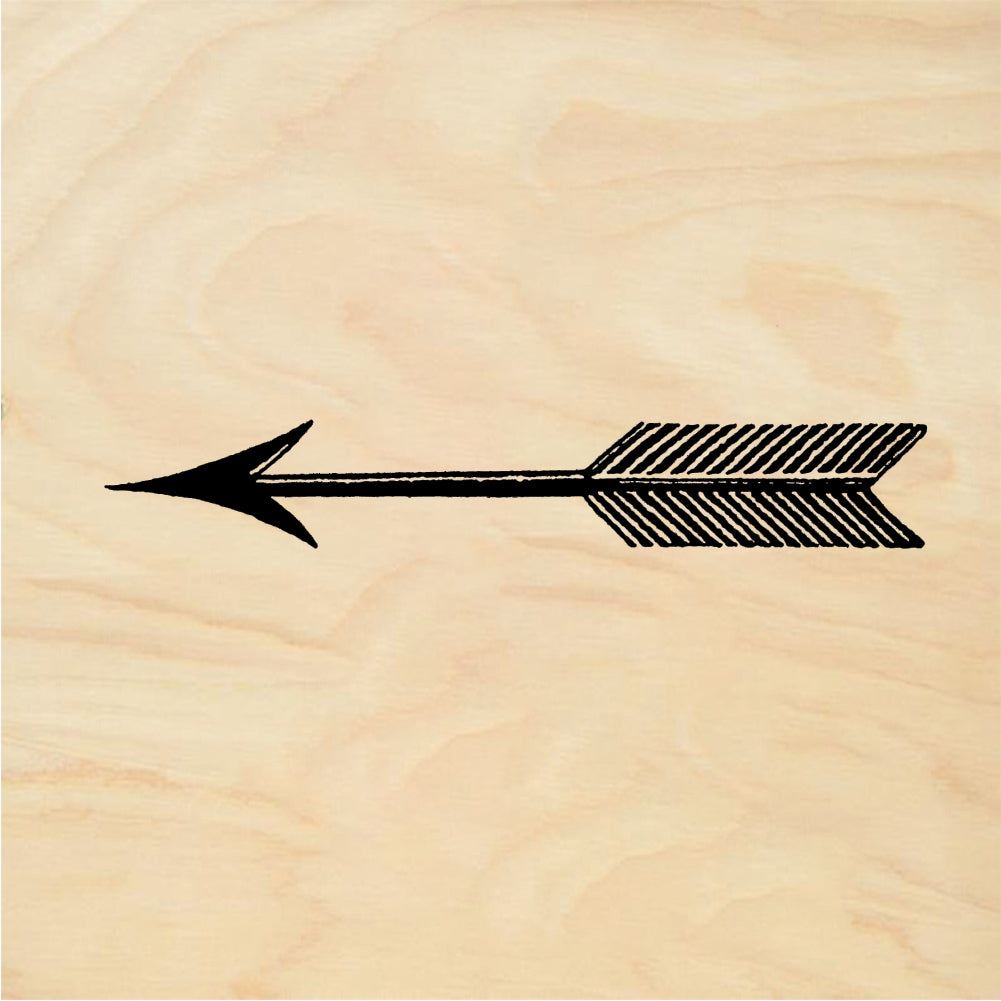 StampaFe Long arrow - Rubber Stamp 2.25 x 0.75