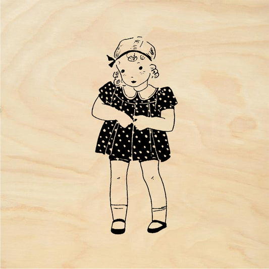 StampaFe Little girl - Rubber Stamp 1 x 1.5