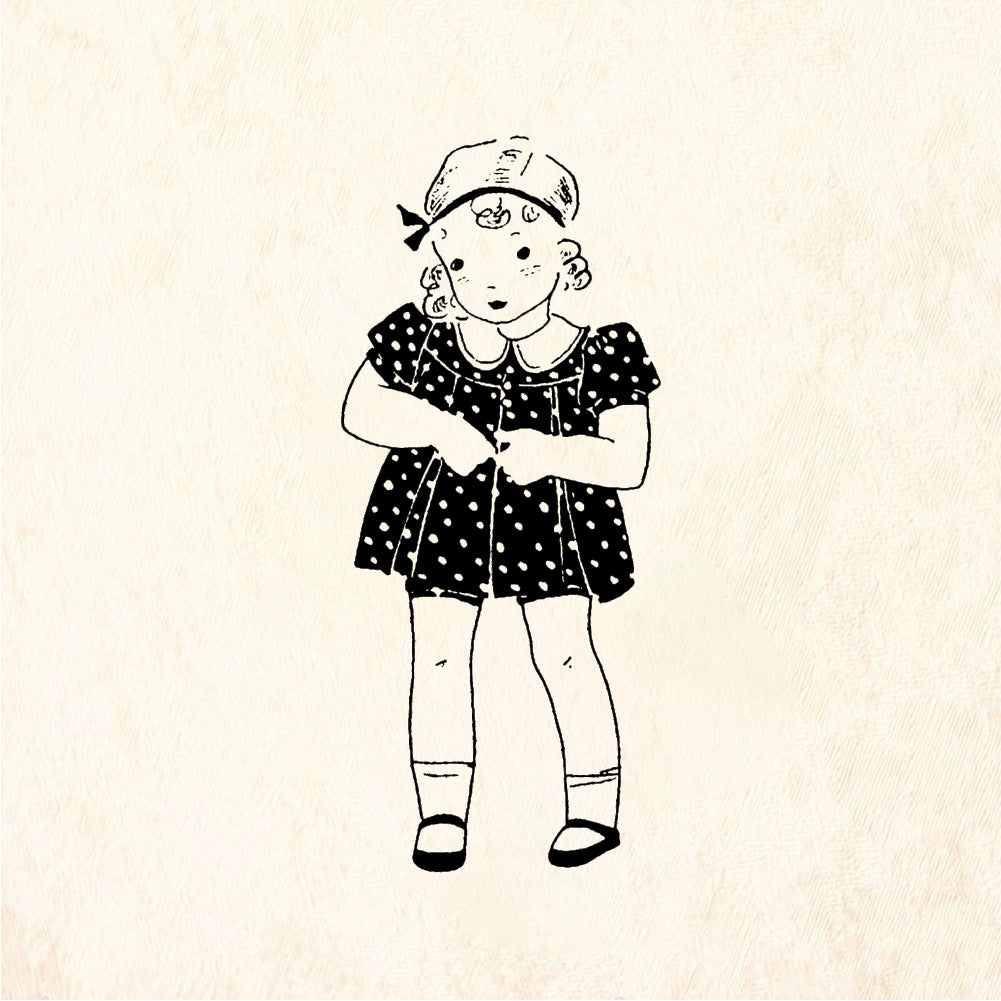 StampaFe Little girl - Rubber Stamp 1 x 1.5