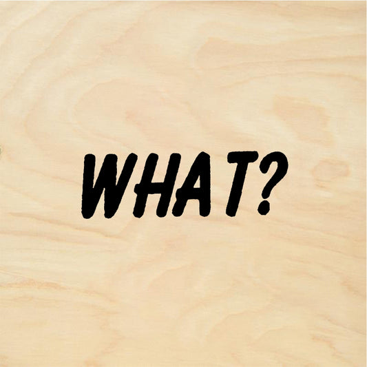 StampaFe WHAT? question What Question - Rubber Stamp 1.75 x 0.75