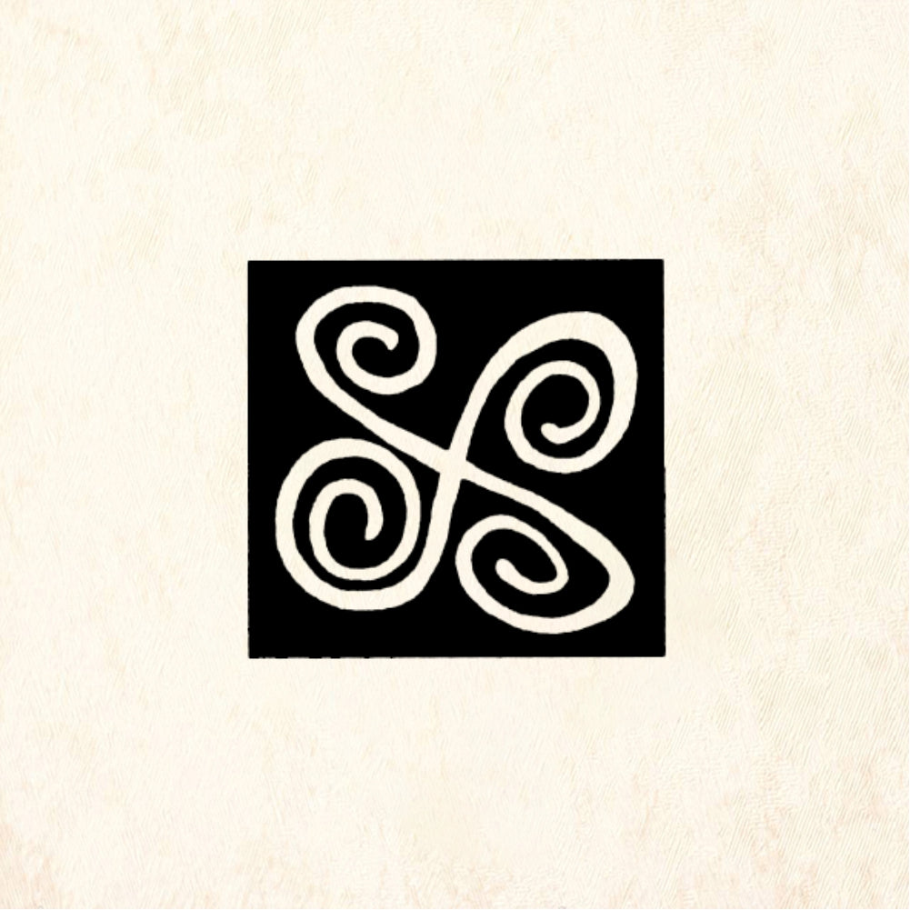 StampaFe Worm Square - Rubber Stamp 1.5 x 1
