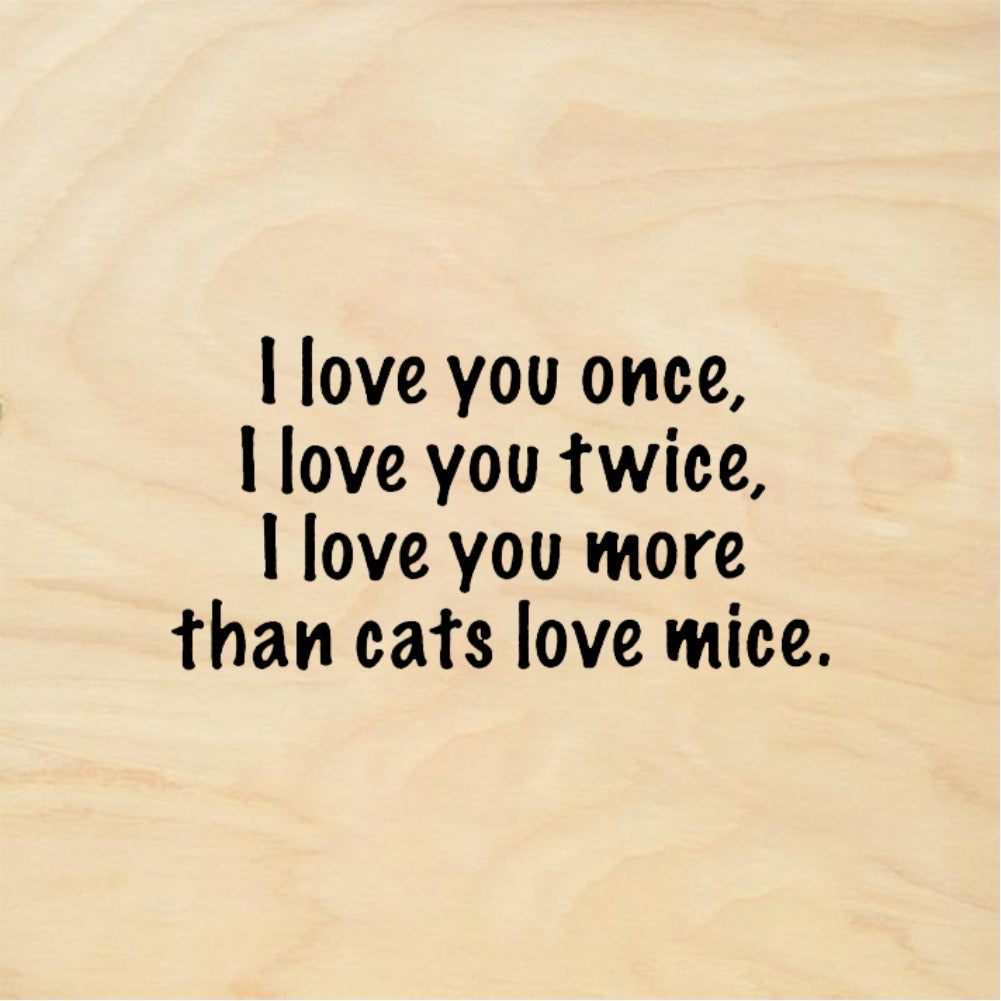 StampaFe I Love You Once - Rubber Stamp 2 x 0.75