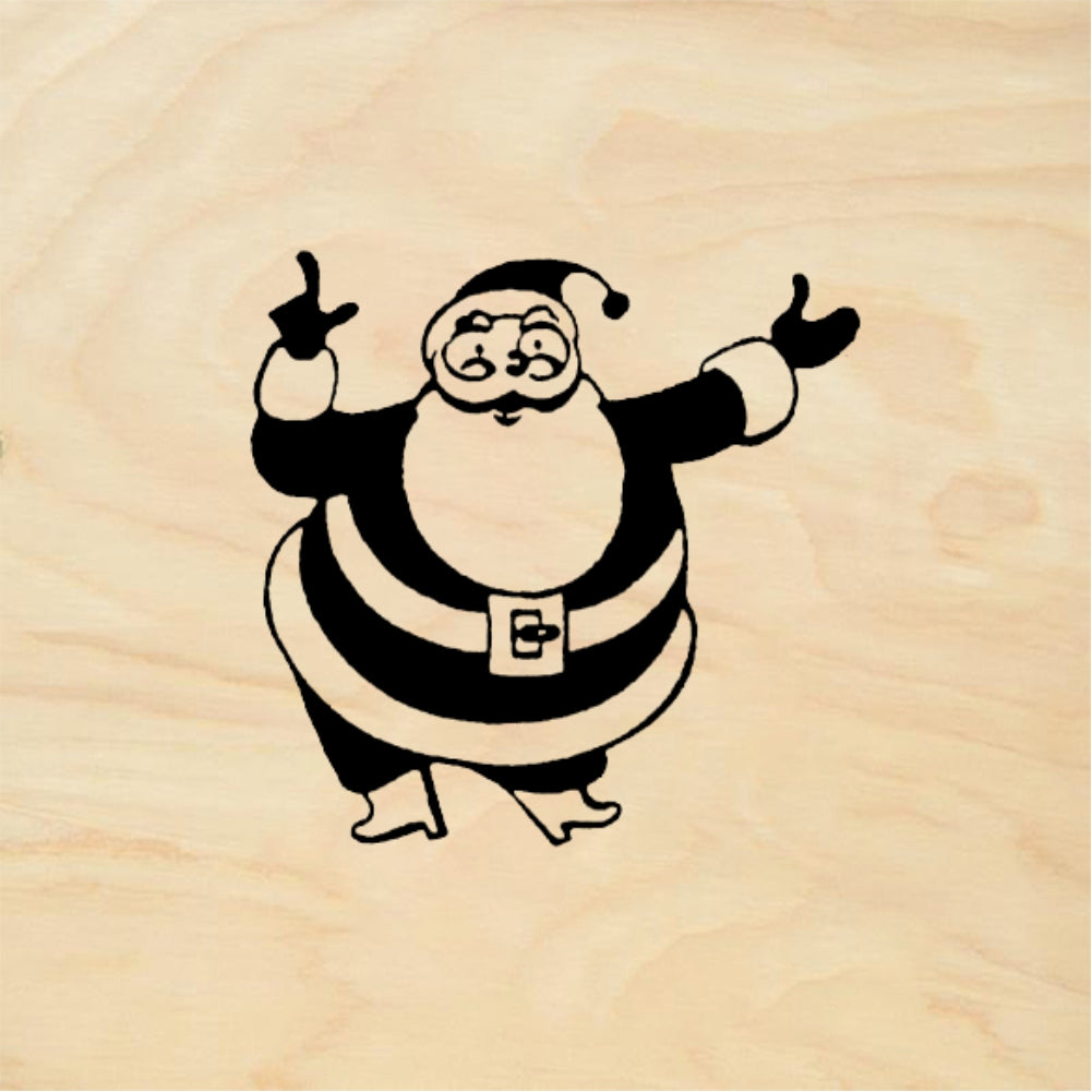 StampaFe Fat Santa - Rubber Stamp 1 x 1.5
