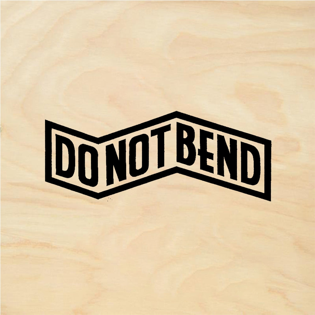 StampaFe DO NOT BEND version #2 Do Not Bend Two - Rubber Stamp 3.5 x 1