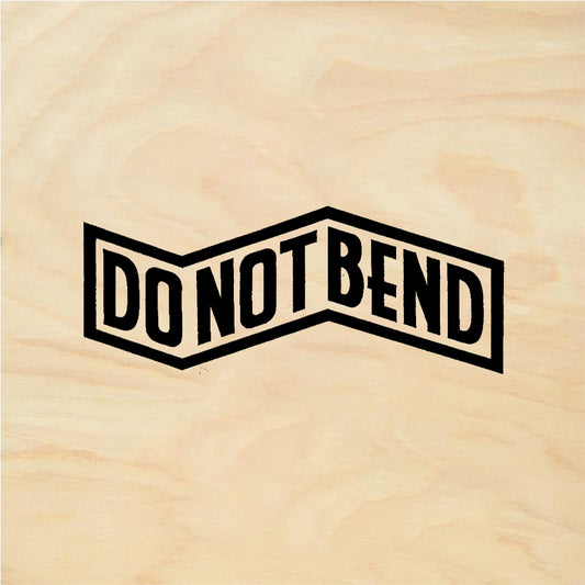 StampaFe DO NOT BEND version #2 Do Not Bend Two - Rubber Stamp 3.5 x 1