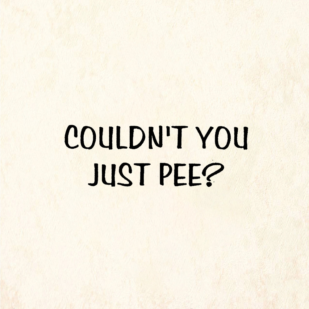 StampaFe COULDN'T YOU JUST PEE? Just Pee Text - Rubber Stamp 1.75 x 1