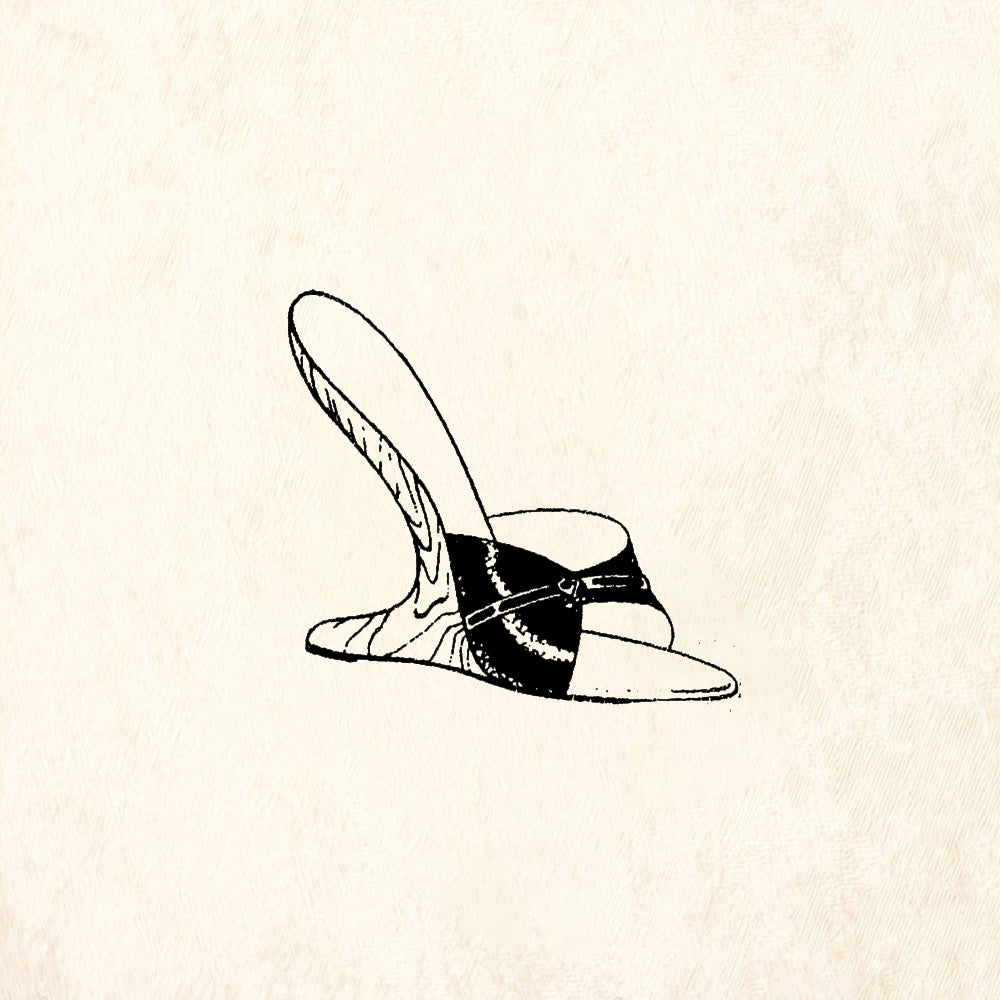 StampaFe High heel #2, small - Rubber Stamp 1.5 x 1