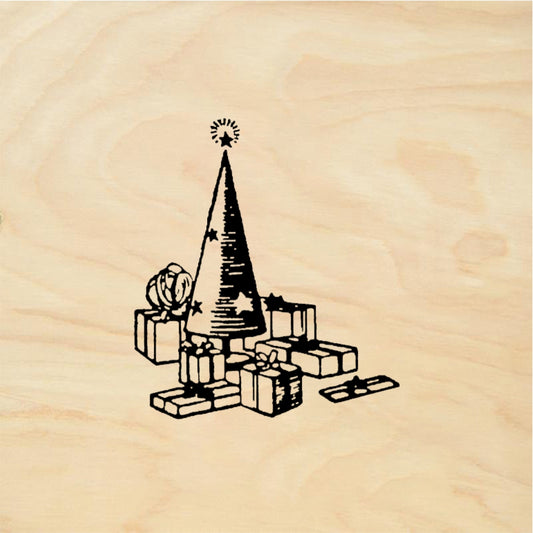 StampaFe Xmas Tree & Presents - Rubber Stamp 1.25 x 1.5