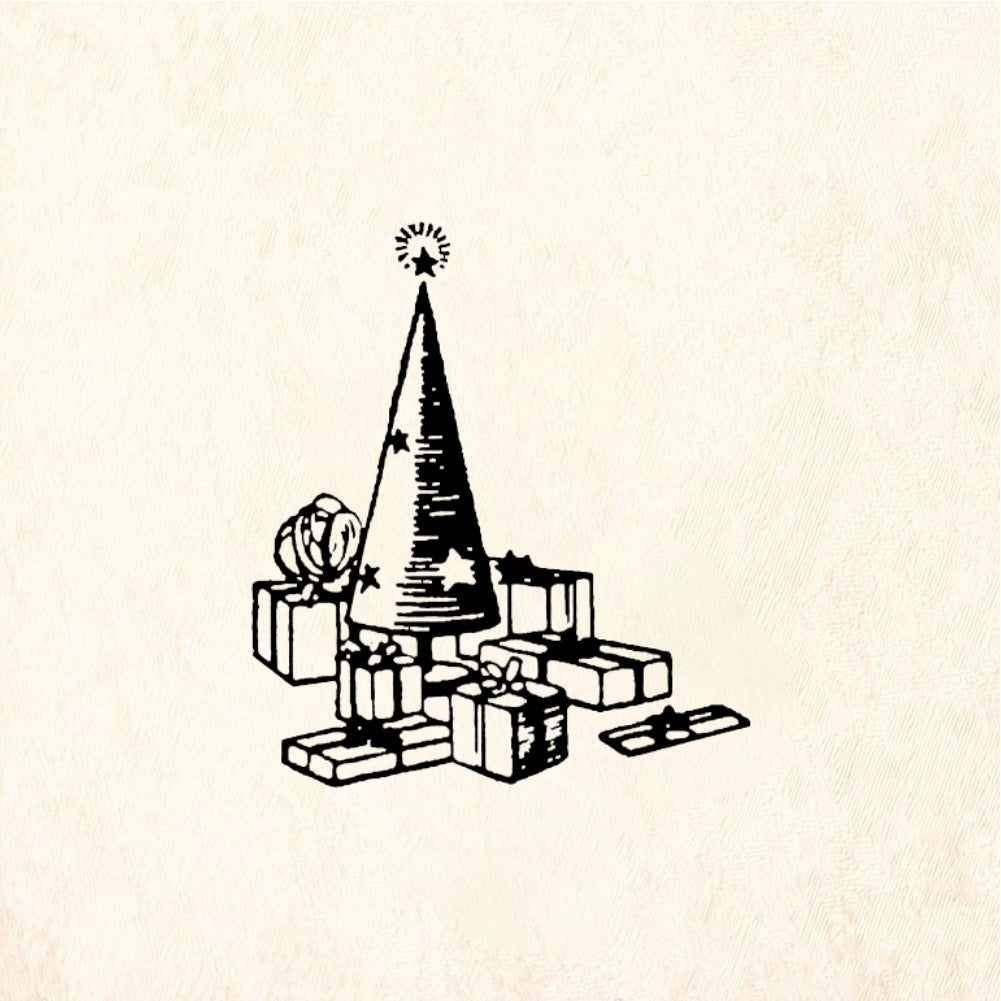 StampaFe Xmas Tree & Presents - Rubber Stamp 1.25 x 1.5