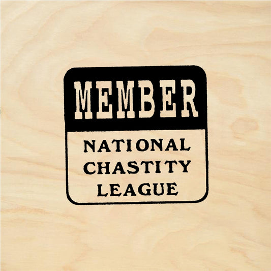 StampaFe MEMBER NATIONAL CHASTITY LEAGUE Chastity League - Rubber Stamp 1.5 x 1