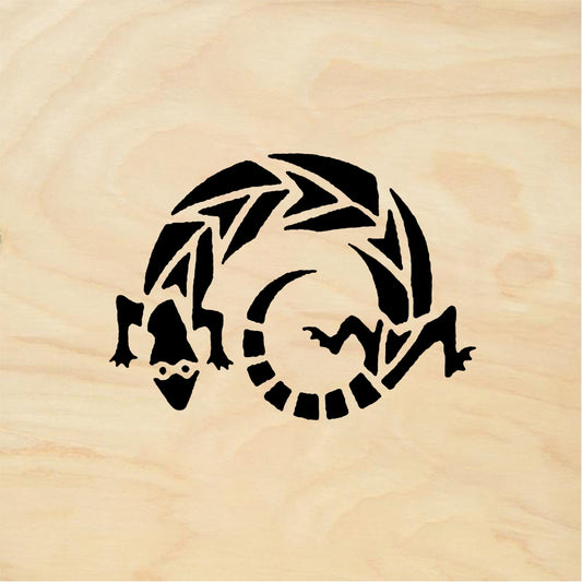StampaFe Stencil lizard - Rubber Stamp 1 x 1