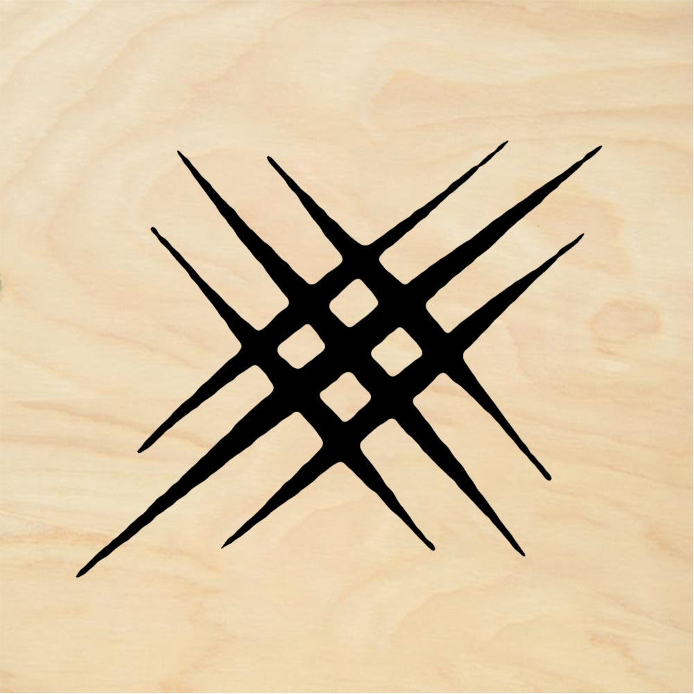 StampaFe Crosshatch Motif - Rubber Stamp 1.25 x 1.25
