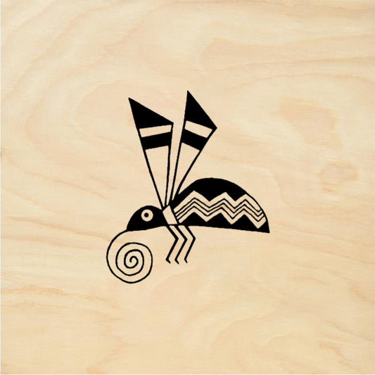 StampaFe Mimbres Butterfly - Rubber Stamp 1.5 x 1.25