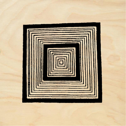 StampaFe Flare-lined square Flare Lined Square - Rubber Stamp 1.25 x 1